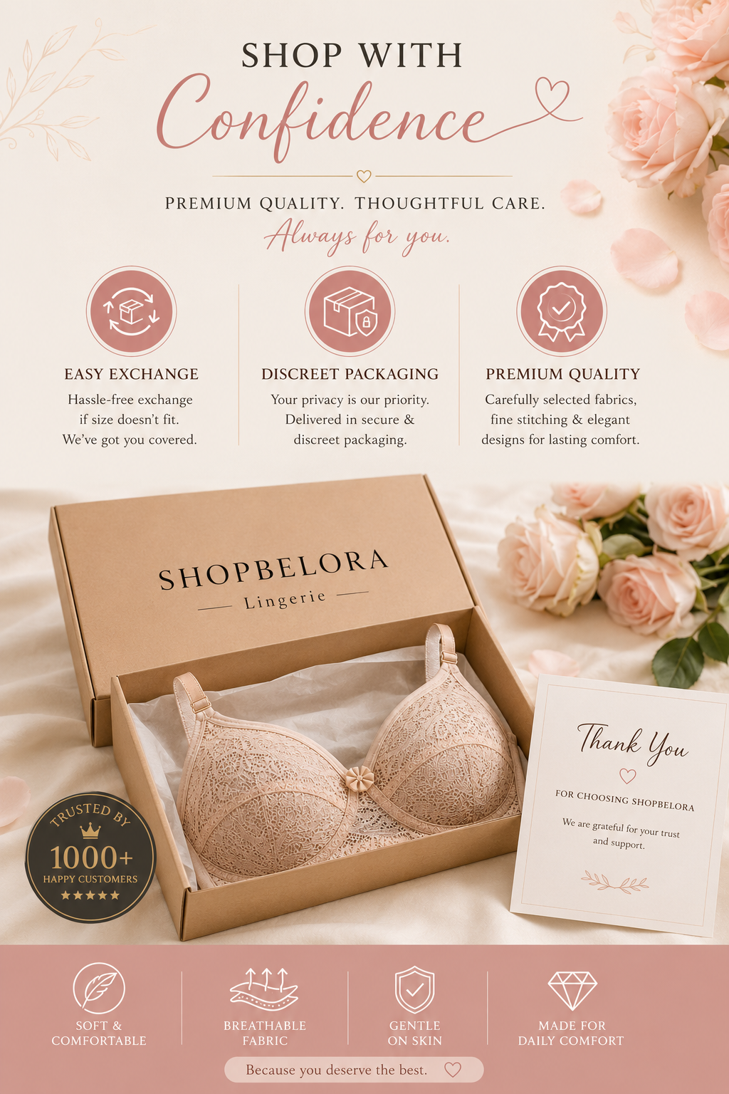 Soft Malai Net Lace Bra – Premium Everyday Comfort Bra (Size 32–42)