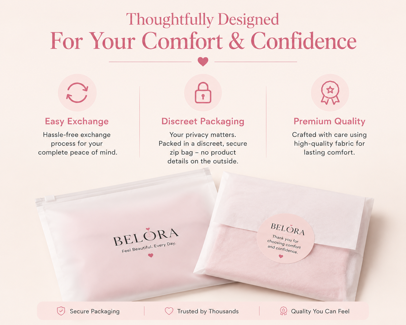 Soft Comfort High Waist Panty –PACK OF 3- Breathable Everyday Wear | 4 Colors | Sizes S–XXL