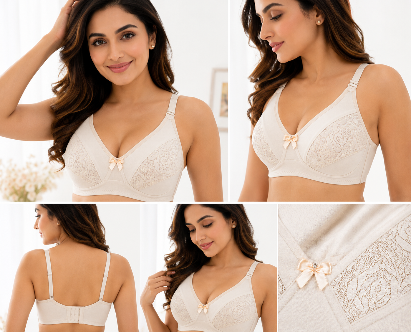 Super Fancy Summer Half Cup Net Bra – Lightweight & Breathable