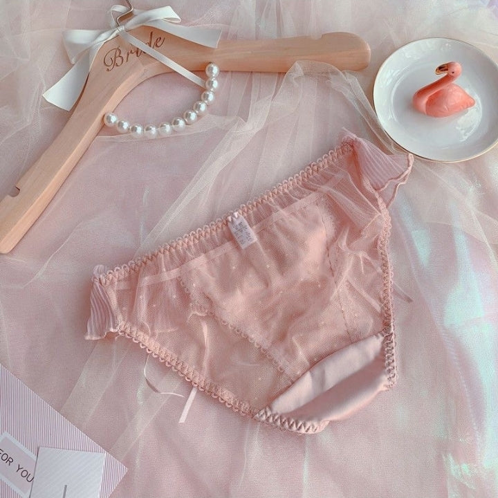 Fancy Bra Set – Soft Luxury Lingerie Set with Elegant Design (3 Colors Pink, Black &amp; White)