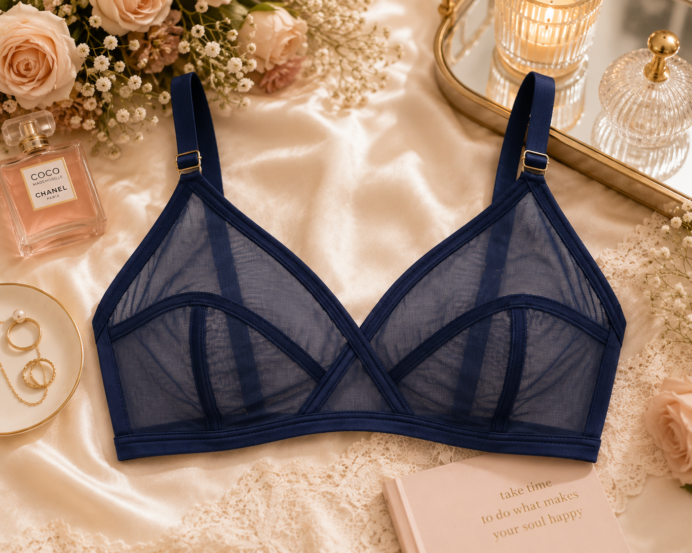 Imported Soft Net Bra – Lightweight Summer Comfort | Breathable Everyday Wear (4 Colors)