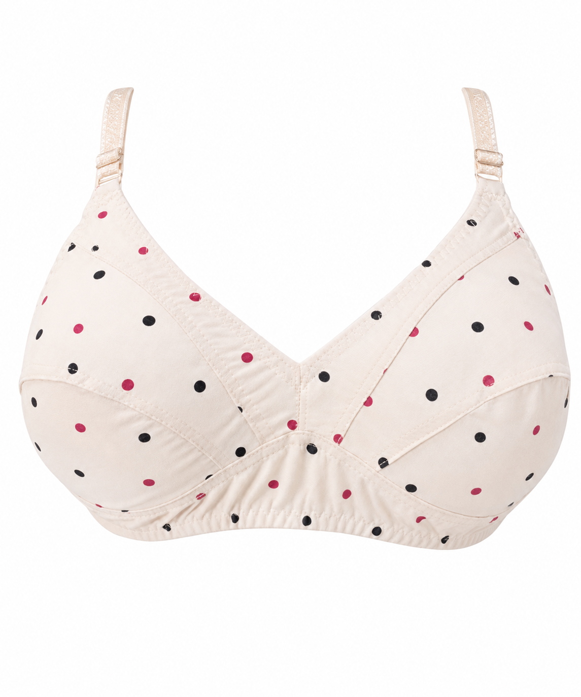Women's Printed Fine Cotton Bra – Soft & Comfortable (32-42)