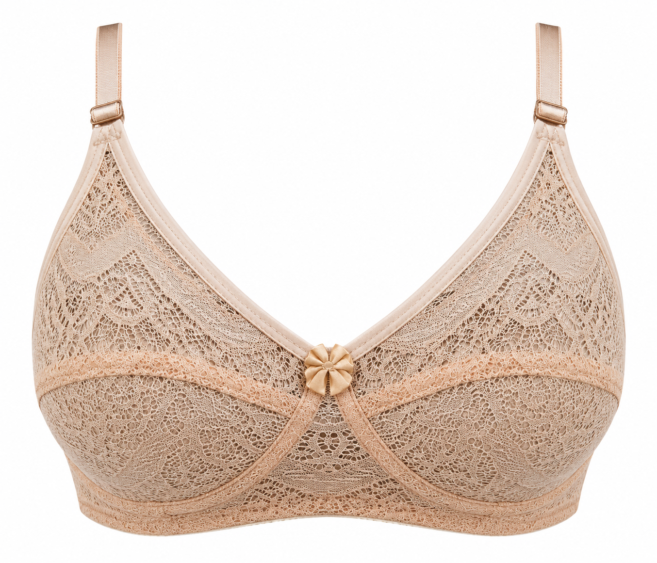 Soft Malai Net Lace Bra – Premium Everyday Comfort Bra (Size 32–42)