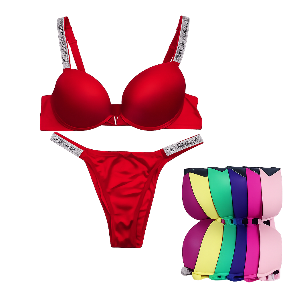 Victoria Secret Push-Up Bra & Panty Set – Premium Lingerie | 7 Colors | Sizes 36-40