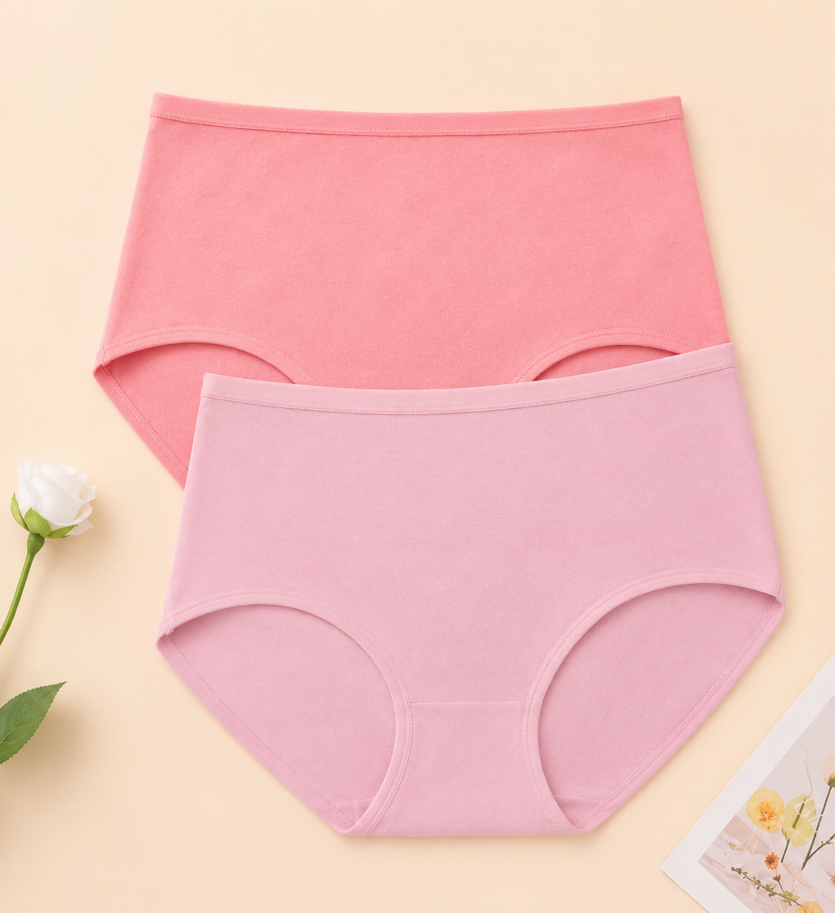 Soft Comfort High Waist Panty –PACK OF 3- Breathable Everyday Wear | 4 Colors | Sizes S–XXL