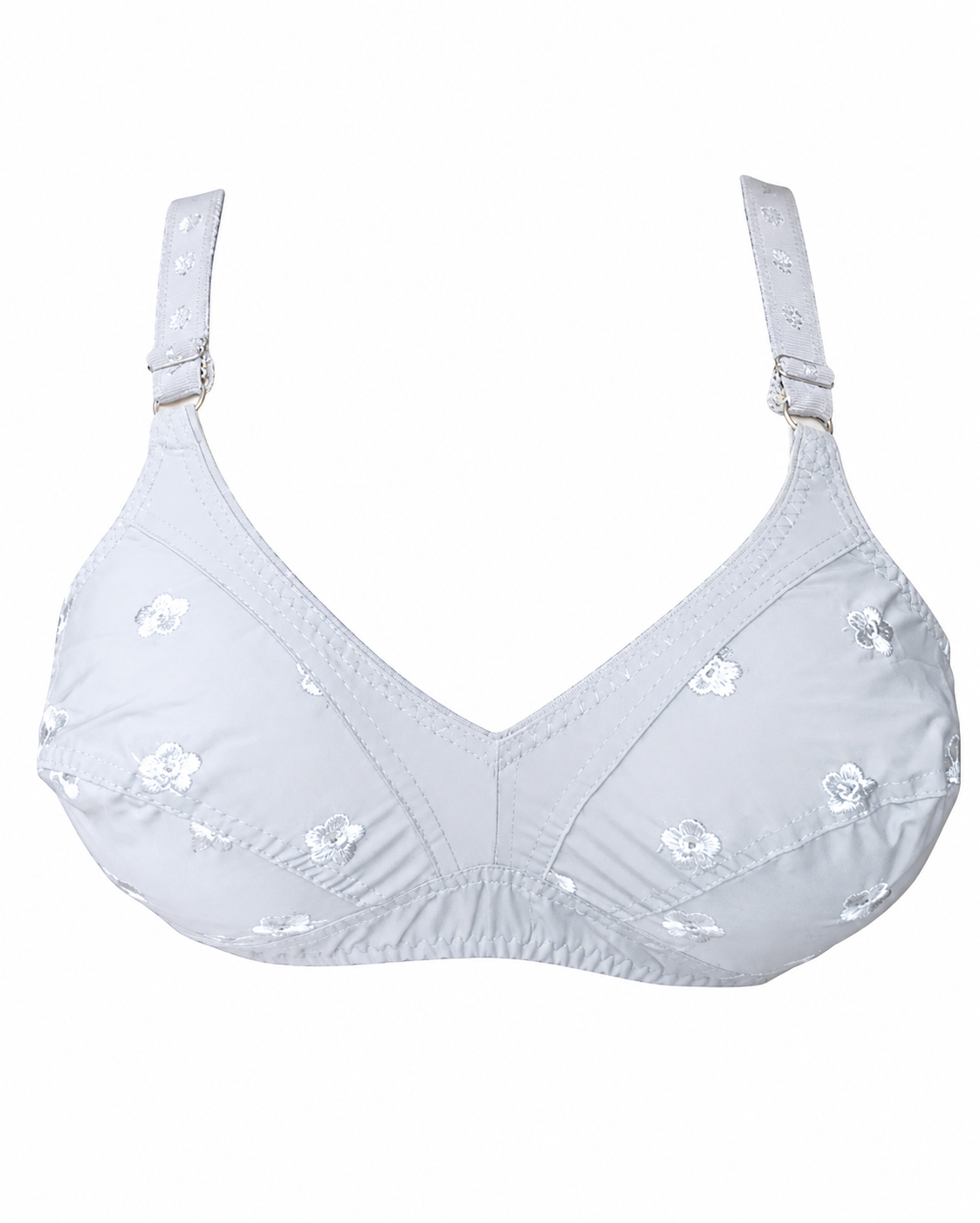 Star Chicken Cotton Bra – Soft Floral Comfort Design (Sizes 32-42)