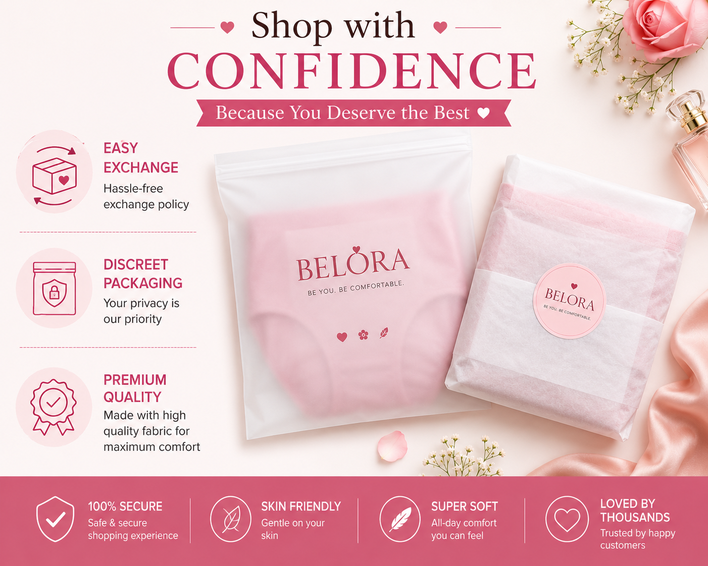 Summer Malai Cotton Panty Pack of 5 – Soft Breathable Everyday Comfort | 5 Colors | Sizes M-XXL