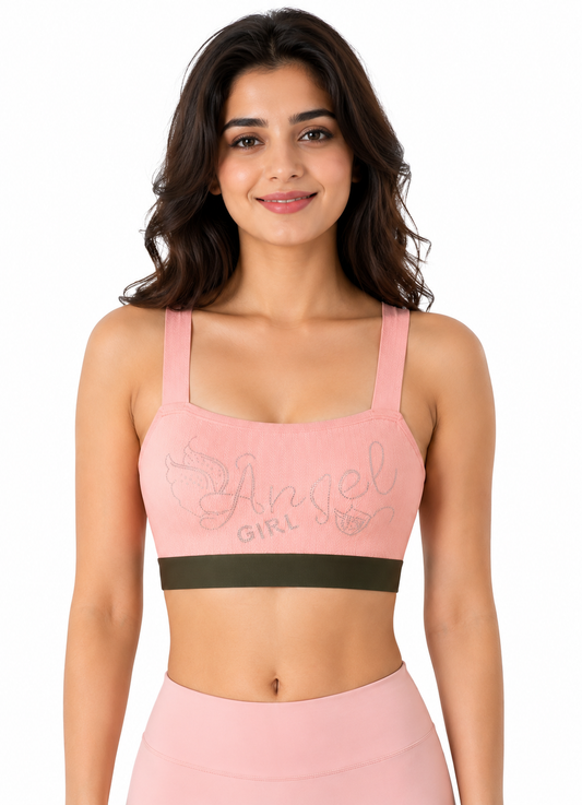 Angel Sports Blouse Bra – Stylish Comfort Stretch Fit (5 Colors | Free Size)