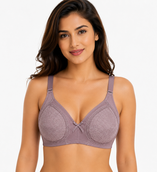 Light Padded Soft Cotton Push-Up Bra – Everyday Comfort & Natural Lift | 5 Colors | Sizes 32-42