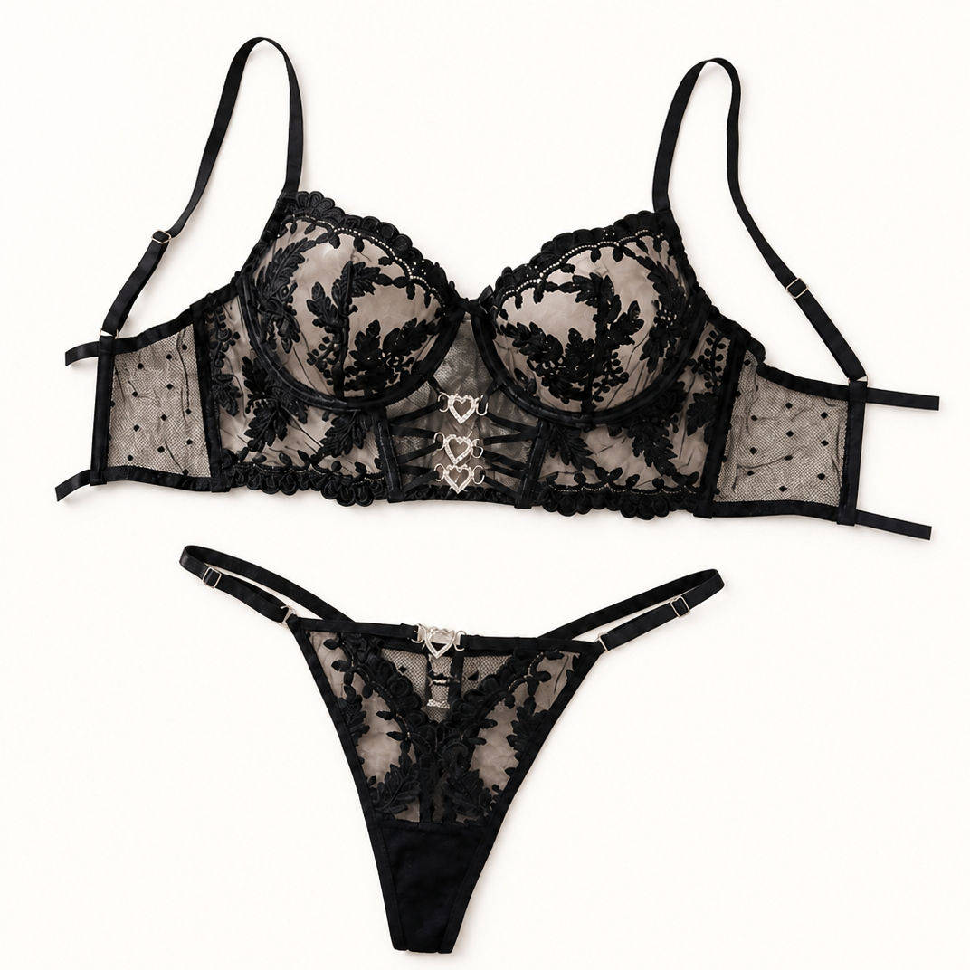 Fancy Premium Bra Set for Women | Soft & Stylish Lingerie | Black, Pink & Maroon | Sizes M–XL