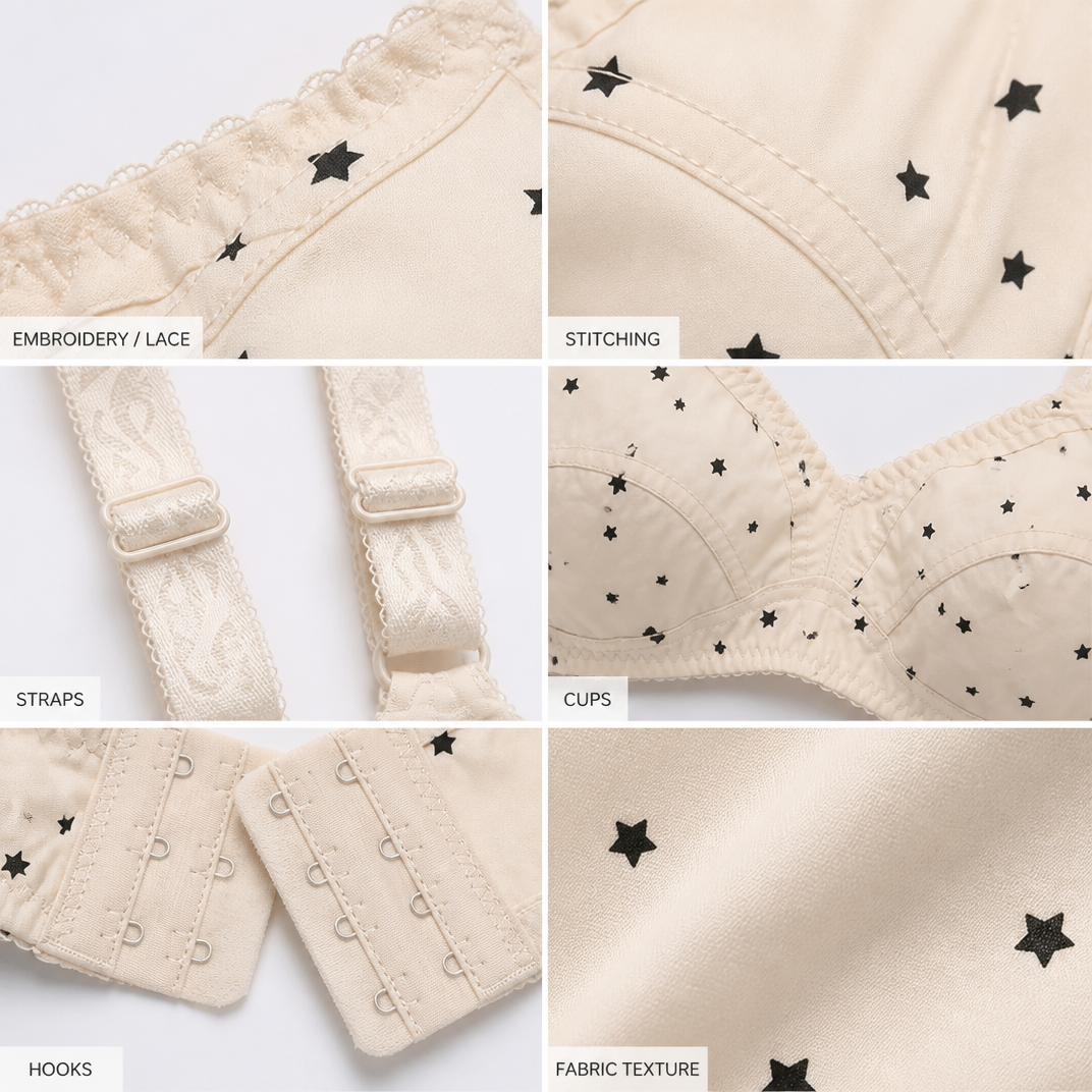 Indian Print Fine Cotton Non-Padded Bra – Skin Color | Soft Everyday Comfort | Sizes 32-42
