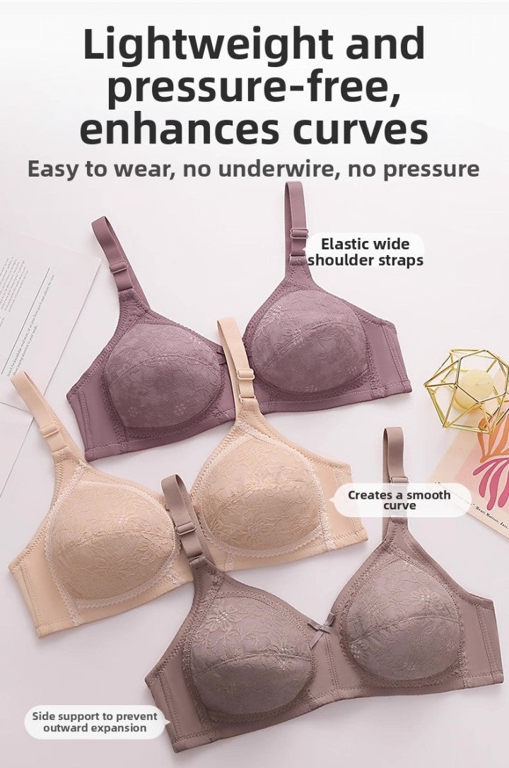 Light Padded Soft Cotton Push-Up Bra – Everyday Comfort & Natural Lift | 5 Colors | Sizes 32-42