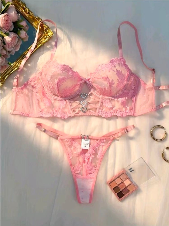 Fancy Premium Bra Set for Women | Soft & Stylish Lingerie | Black, Pink & Maroon | Sizes M–XL