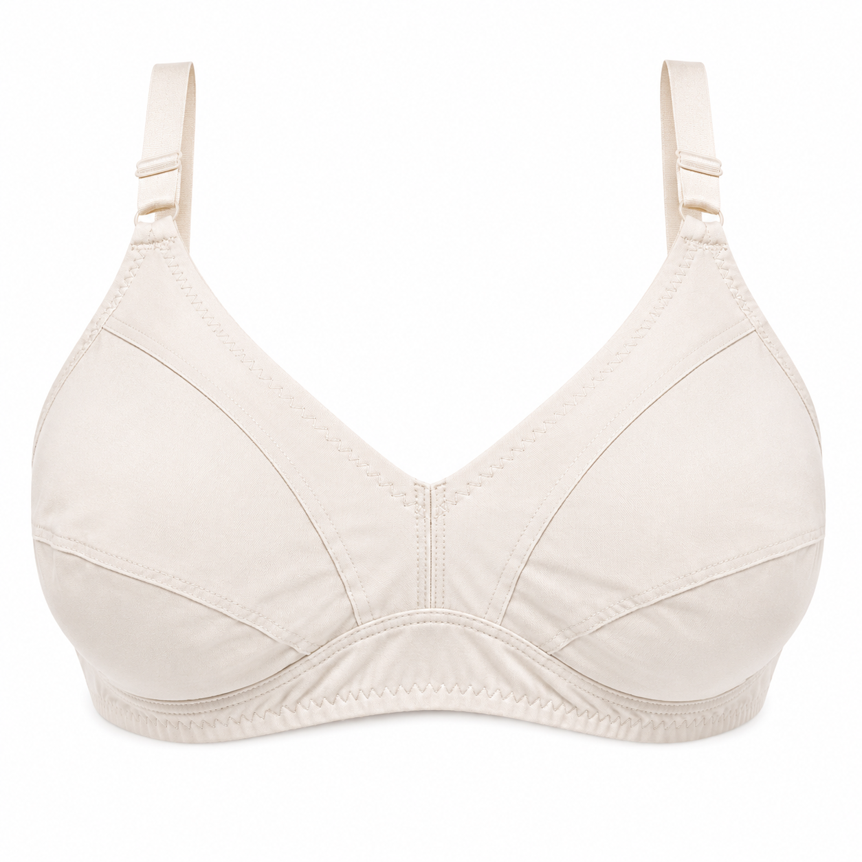 Pure Simple Cotton Full Coverage Bra – Soft & Comfortable (Sizes 32-42)