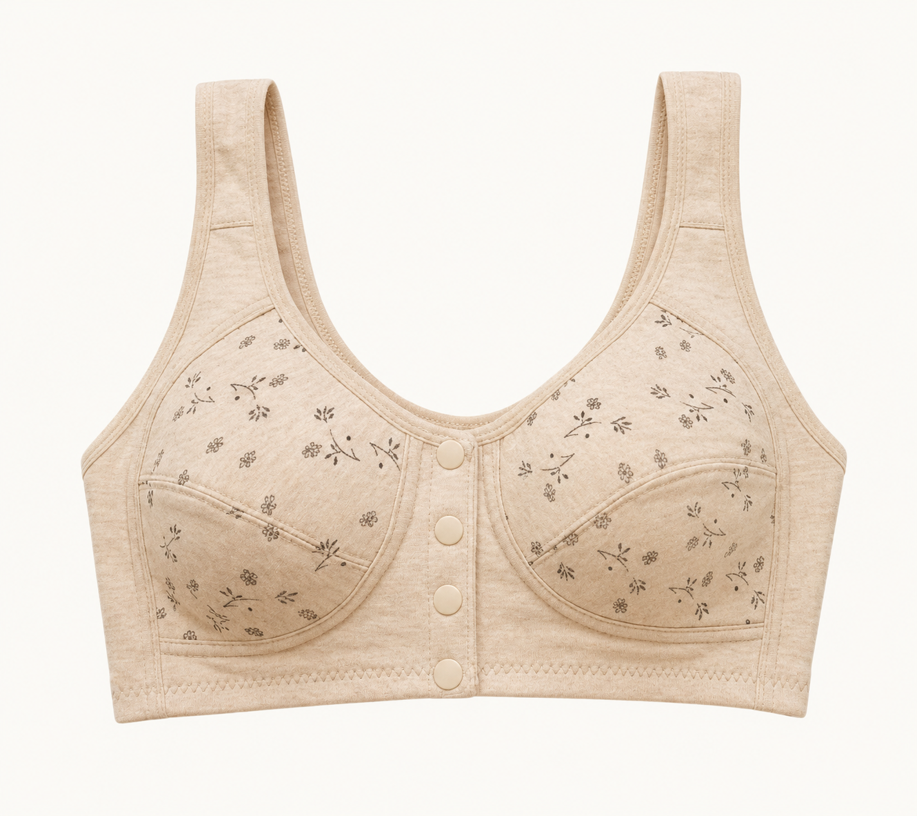 Front Open 4 Button Maternity Bra – Soft Cotton Feeding Bra for Women | Full Coverage Comfort (Size 36-46)
