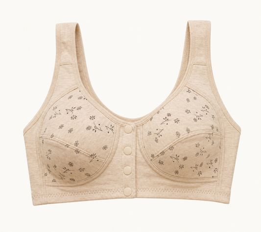 Front Open 4 Button Maternity Bra – Soft Cotton Feeding Bra for Women | Full Coverage Comfort (Size 36-46)